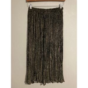 VTG Lucia Lukken Womens Broomstick Skirt Medium Green Velvet Whimsigoth Witchy